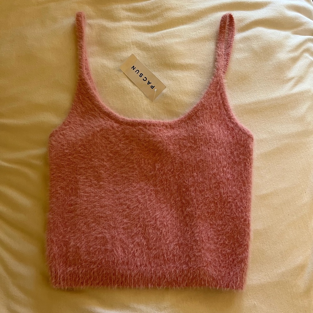 Brand new Pacsun Fuzzy Tank with tags